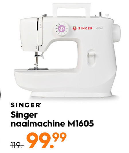 Singer   naaimachine folder aanbieding bij  Blokker - details