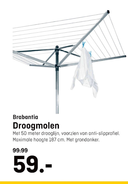 optocht Ongewapend ondergoed Brabantia droogmolen folder aanbieding bij Hubo - details