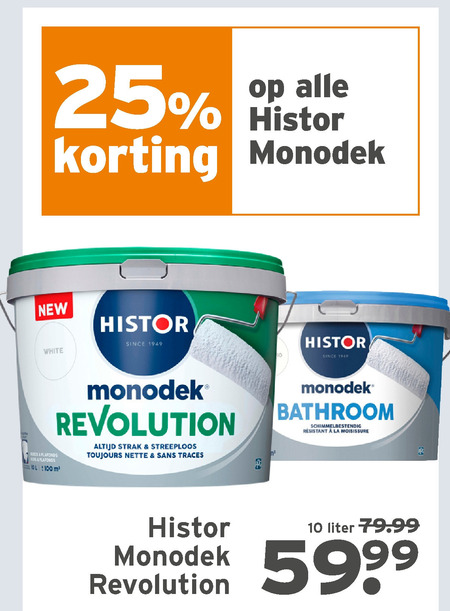 Histor   muurverf folder aanbieding bij  Gamma - details