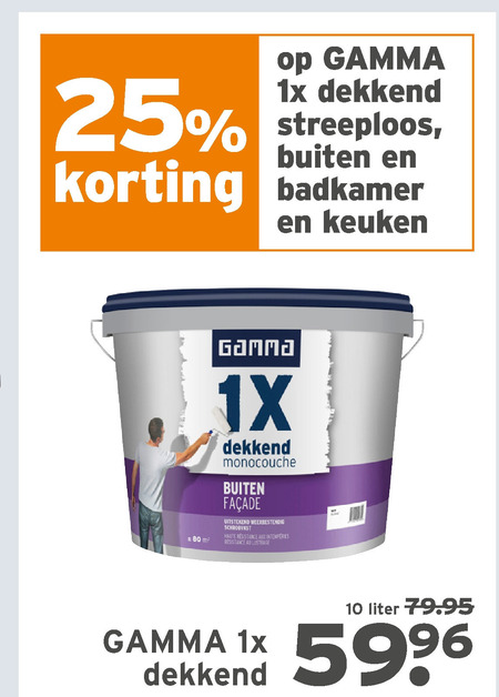 Gamma Huismerk   muurverf folder aanbieding bij  Gamma - details