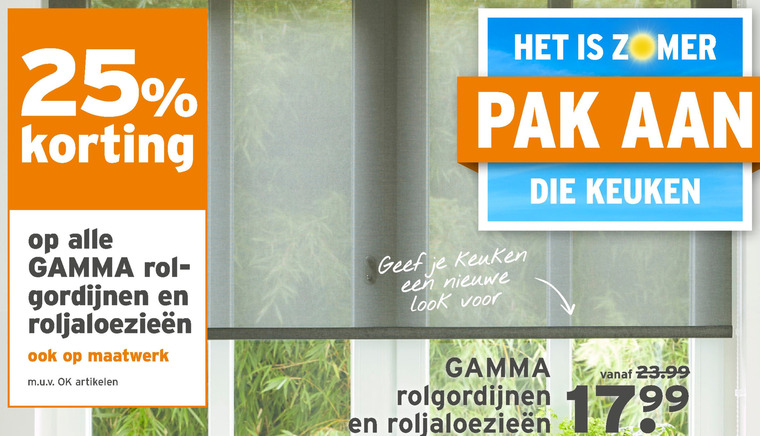 Gamma Huismerk   rolgordijn, jaloezie folder aanbieding bij  Gamma - details