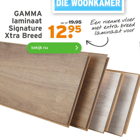 Gamma Huismerk   laminaat folder aanbieding bij  Gamma - details