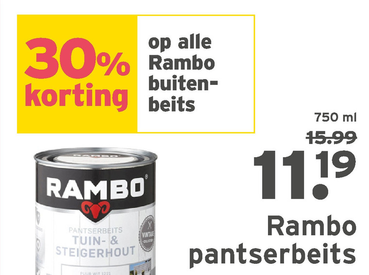 Rambo   beits folder aanbieding bij  Gamma - details