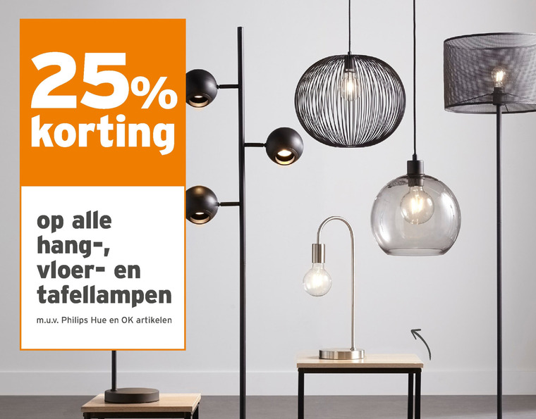 tafellamp, hanglamp folder aanbieding bij Gamma details