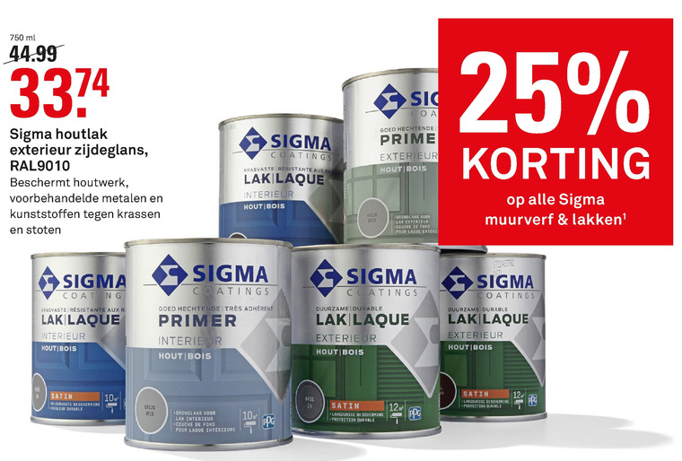 Sigma   buitenlak, muurverf folder aanbieding bij  Karwei - details