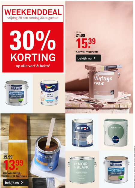 Alle merken   muurverf, lak folder aanbieding bij  Karwei - details