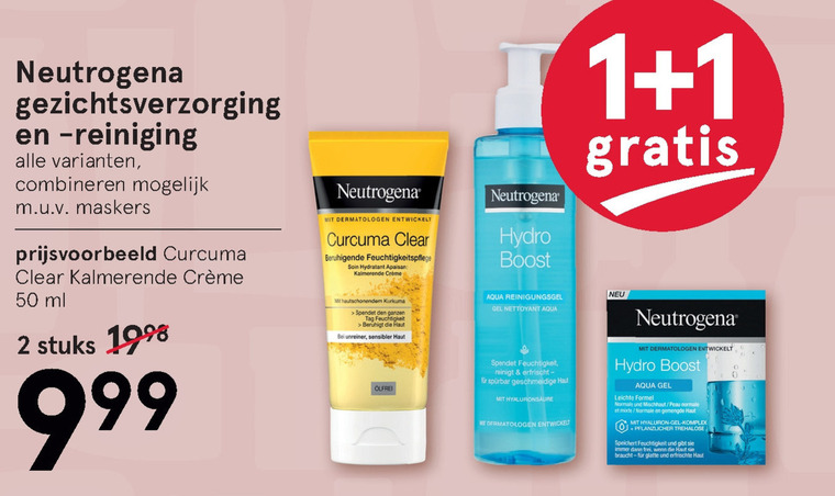 Neutrogena   dagcreme, gezichtsverzorging folder aanbieding bij  Etos - details