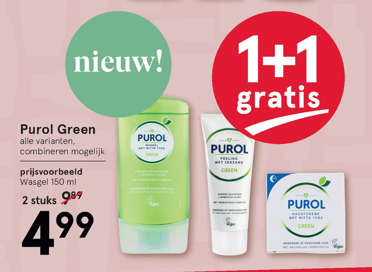 Purol   gezichtsverzorging folder aanbieding bij  Etos - details