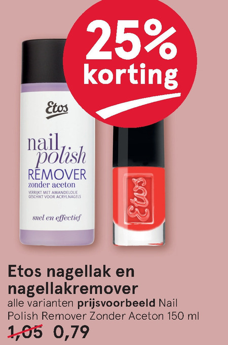 Etos Huismerk   nagellakremover, nagellak folder aanbieding bij  Etos - details