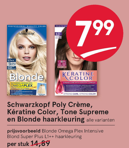 Tone Supreme   haarkleuring folder aanbieding bij  Etos - details