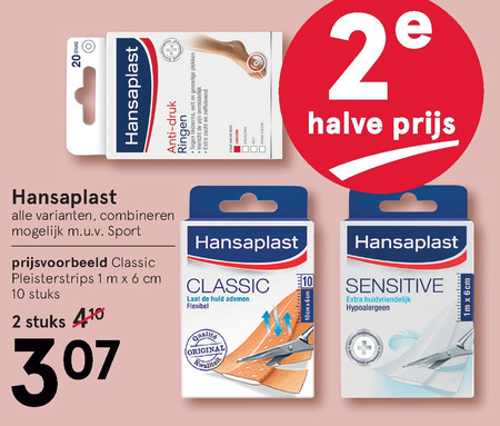 Hansaplast   wondverzorging, pleister folder aanbieding bij  Etos - details