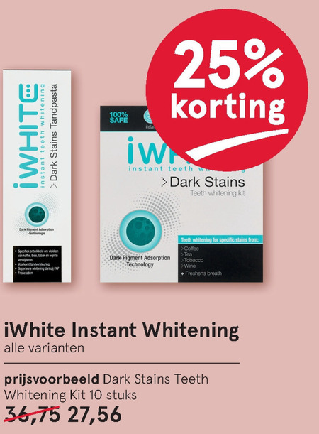 iwhite   tandpasta folder aanbieding bij  Etos - details