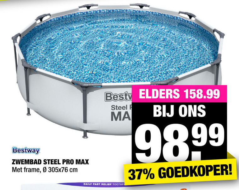 Bestway   framezwembad folder aanbieding bij  Big Bazar - details