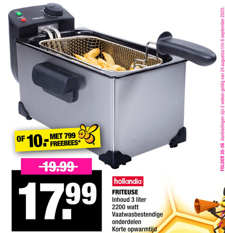 Hollandia   friteuse folder aanbieding bij  Big Bazar - details