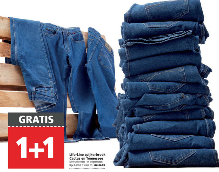 Life-Line   heren jeans folder aanbieding bij  Welkoop - details