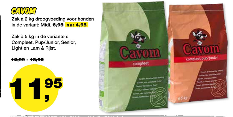 Cavom hondenvoer aanbieding bij Jumper - details