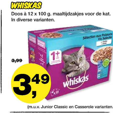 Whiskas   kattenvoer folder aanbieding bij  Jumper - details