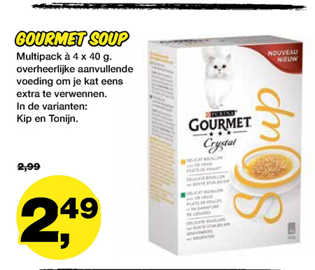 Gourmet   kattenvoer folder aanbieding bij  Jumper - details