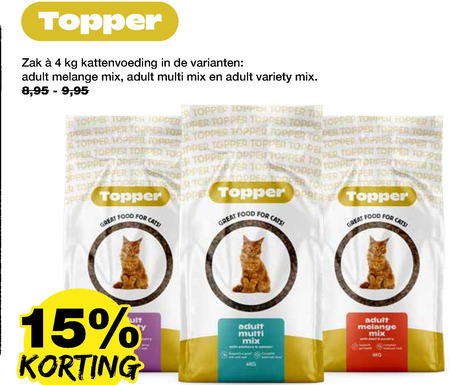 Topper   kattenvoer folder aanbieding bij  Jumper - details