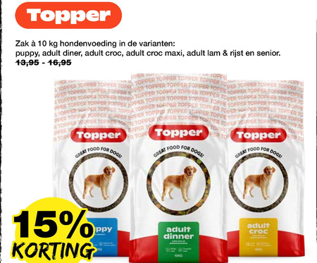 Topper   hondenvoer folder aanbieding bij  Jumper - details