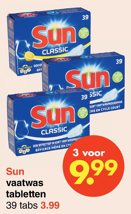 Sun   vaatwasmiddel folder aanbieding bij  Wibra - details