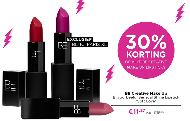 renderen Het hotel temperament Be Creative lipstick folder aanbieding bij Ici Paris XL - details