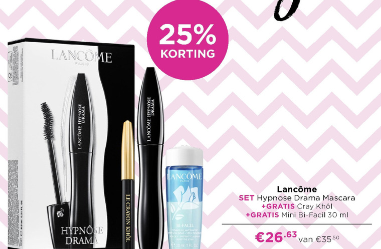 Omzet Fraude Winkelcentrum Lancome mascara folder aanbieding bij Ici Paris XL - details