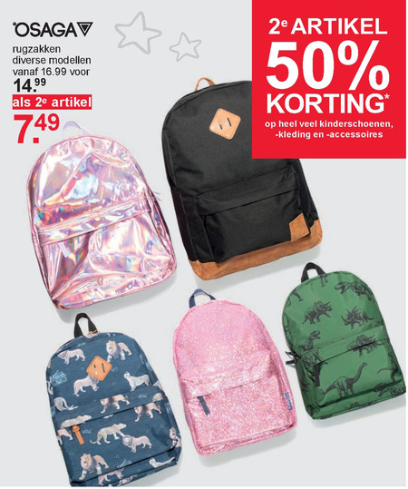 Osaga   kinderrugtas folder aanbieding bij  Scapino - details