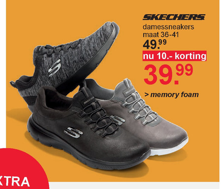 hier Overgave racket Skechers dames sneakers folder aanbieding bij Scapino - details