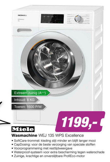 schermutseling Bachelor opleiding Specialist Miele wasmachine folder aanbieding bij EP Electronic Partner - details