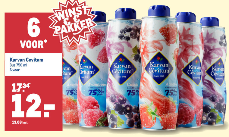 Karvan Cevitam   limonadesiroop folder aanbieding bij  Makro - details