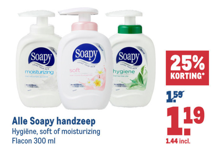 Soapy   handzeep folder aanbieding bij  Makro - details