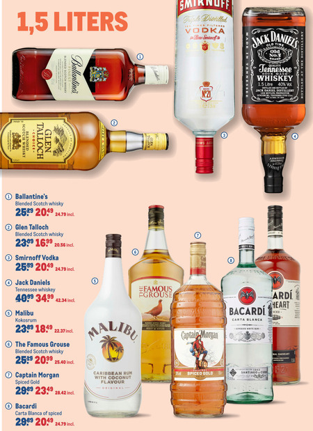 Malibu   rum, wodka folder aanbieding bij  Makro - details