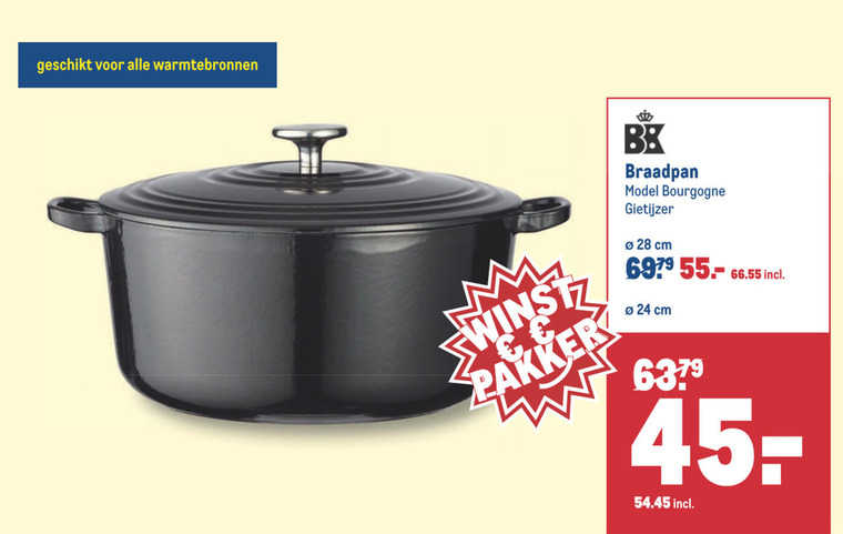 BK   braadpan folder aanbieding bij  Makro - details