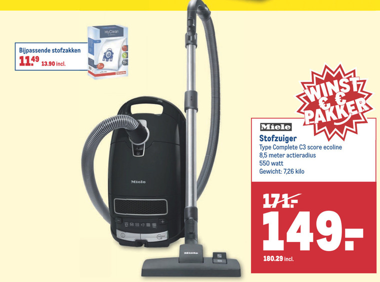 pad Volwassenheid blauwe vinvis Miele stofzuiger folder aanbieding bij Makro - details