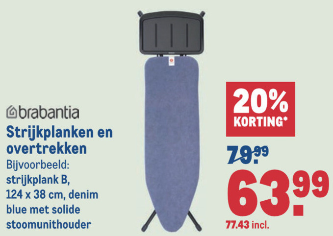 feedback lip genade Brabantia strijkplankovertrek, strijkplank folder aanbieding bij Makro -  details