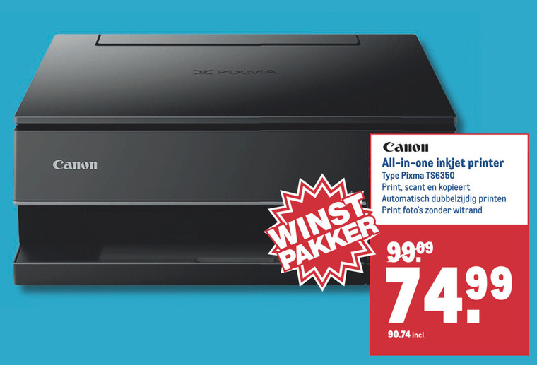 Canon   all-in-one printer folder aanbieding bij  Makro - details