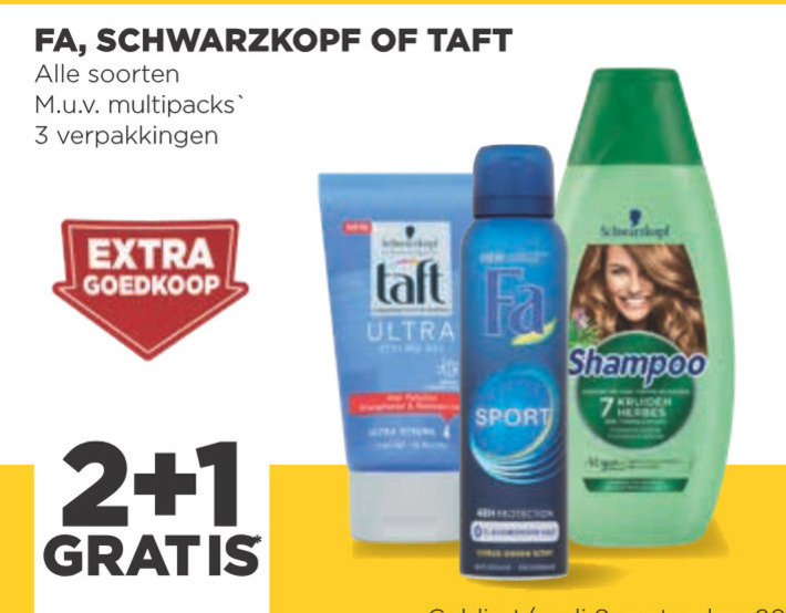 Fa conditioner, douchegel folder aanbieding bij Jumbo details