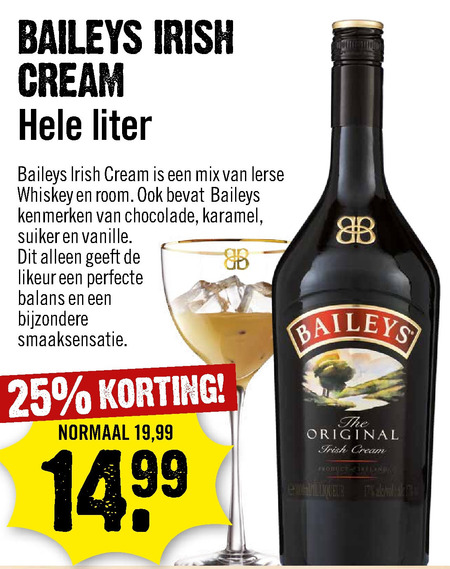 Baileys   likeur folder aanbieding bij  Dirck III - details