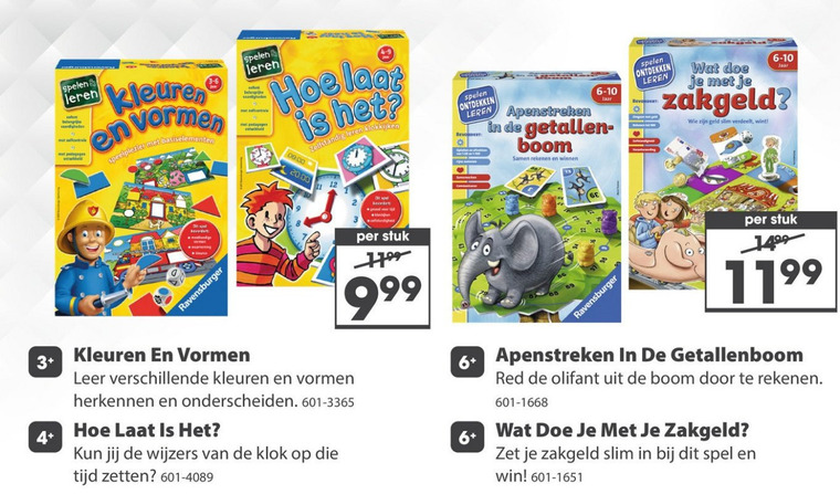 Ravensburger   leerspelletje folder aanbieding bij  Top1Toys - details