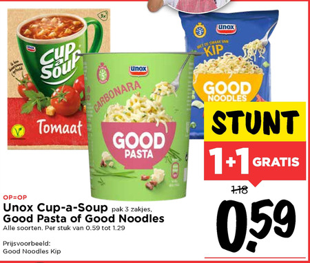 Cup a Soup   pasta, noodles folder aanbieding bij  Vomar - details