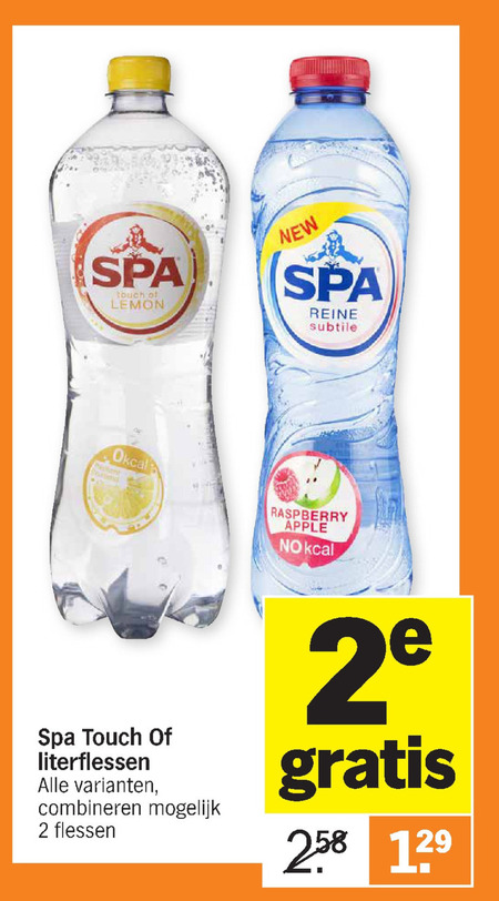 Spa en Fruit   fruitdrank folder aanbieding bij  Albert Heijn - details