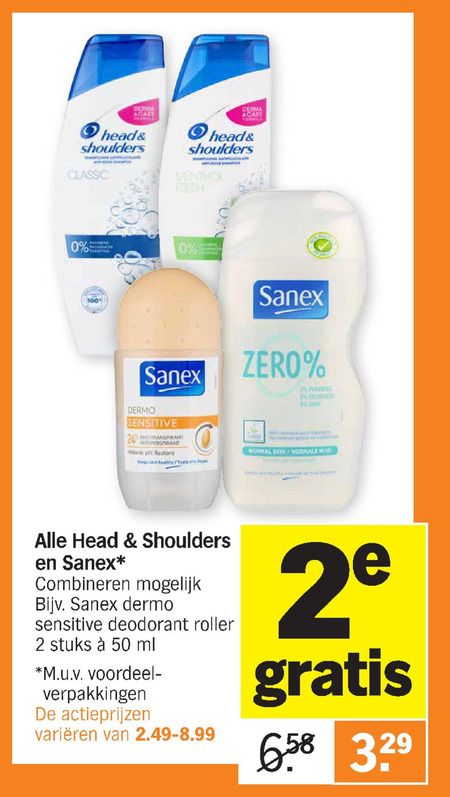 Head and Shoulders   douchegel, deodorant folder aanbieding bij  Albert Heijn - details