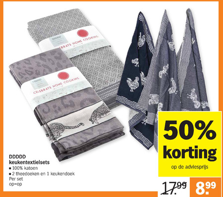 DDDDD theedoek, folder aanbieding bij Albert Heijn - details