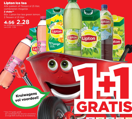 Lipton   ice tea folder aanbieding bij  Plus - details