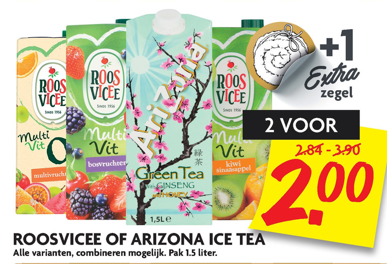 Arizona   ice tea folder aanbieding bij  Dekamarkt - details