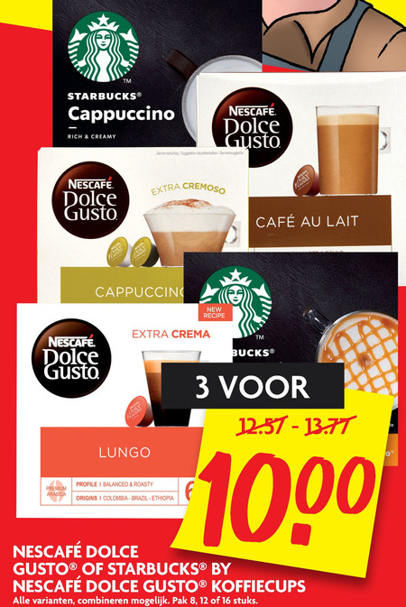 Starbucks   dolce gusto capsules folder aanbieding bij  Dekamarkt - details