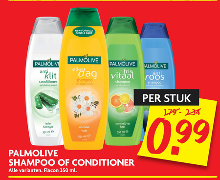 Palmolive   conditioner, shampoo folder aanbieding bij  Dekamarkt - details