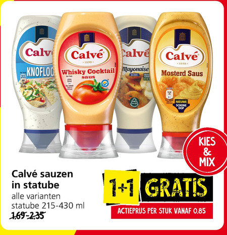 Calve   snacksaus folder aanbieding bij  Jan Linders - details