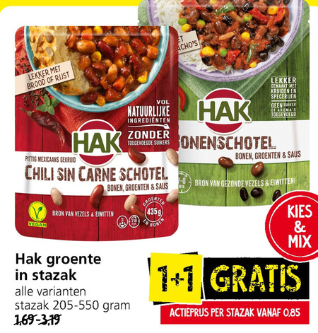 Hak   bonen folder aanbieding bij  Jan Linders - details